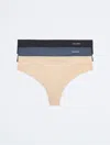 Calvin Klein Women's Invisibles 3-pack Thong