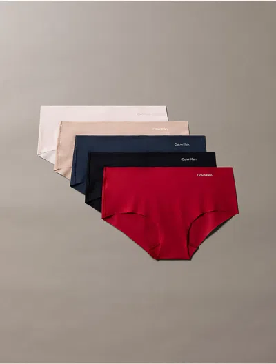 Calvin Klein Invisible Hipster 5-pack Qd3557 In Multi
