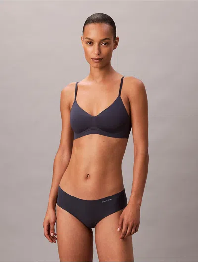 Calvin Klein Women's Invisibles Gel Wire Lightly Lined Bralette In Blue