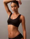 Calvin Klein Women's Invisibles Gel Wire Unlined Bralette In Black