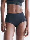 Calvin Klein Women's Invisibles High Rise Brief In Black