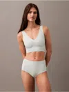 Calvin Klein Women's Invisibles High Rise Brief In Moonlight Jade