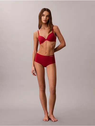 Calvin Klein Women's Invisibles High Rise Brief In Red