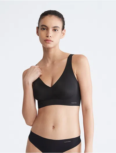 Calvin Klein Women's Invisibles Lightly Lined Comfort V-neck Bralette