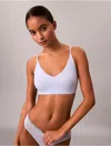 Calvin Klein Women's Invisibles Lightly Lined Triangle Bra In Blue