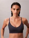 Calvin Klein Women's Invisibles Lightly Lined Triangle Bra In Black