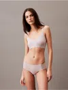 Calvin Klein Women's Invisibles Lightly Lined Triangle Bra In Cloud Gray