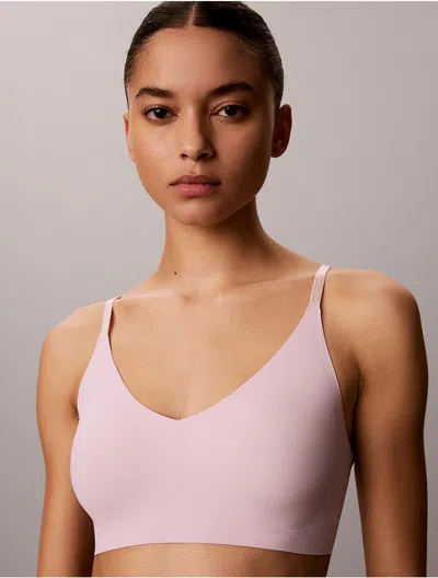 Calvin Klein Women's Invisibles Lightly Lined Triangle Bra In Hawaii Orchid