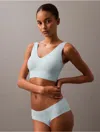 Calvin Klein Women's Invisibles Lightly Lined V-neck Bralette In Plein Air