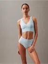 Calvin Klein Invisibles Comfort V-neck Comfort Bralette Qf4708 In Stratosphere