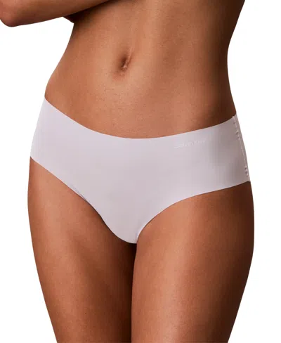 Calvin Klein Women's Invisibles Microfiber Stretch Hipster Underwear D3429 In White