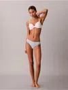 Calvin Klein Women's Invisibles Thong In White
