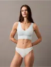 Calvin Klein Women's Invisibles Thong In Lime Cream