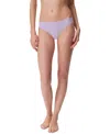 Calvin Klein Women's Invisibles Microfiber Stretch Thong Underwear D3428 In Lilac Quartz