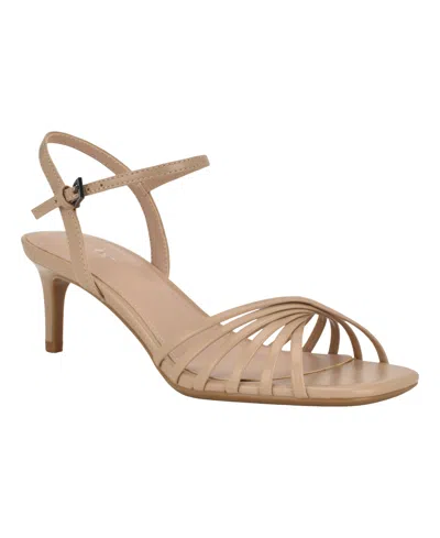 Calvin Klein Women's Izabella Strappy Kitten Heel Dress Sandals In Multi