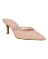 Calvin Klein Jansy Pointed Toe Mule In Light Pink