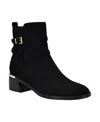 Calvin Klein Women's Jasen Buckle Strap Block Heel Booties