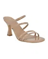 Calvin Klein Women's Jayla Strappy Tapered Heel Sandals In Light Natural Patent