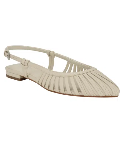 Calvin Klein Women's Jillie Slingback Flats In Ivory