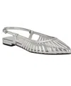 Calvin Klein Movella Slingback Kitten Heel Pump In Silver