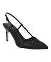 Calvin Klein Women's Juliesa Woven Slingback Pumps In Black