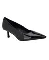Calvin Klein Kierra Pointed Toe Pump In Black Patent