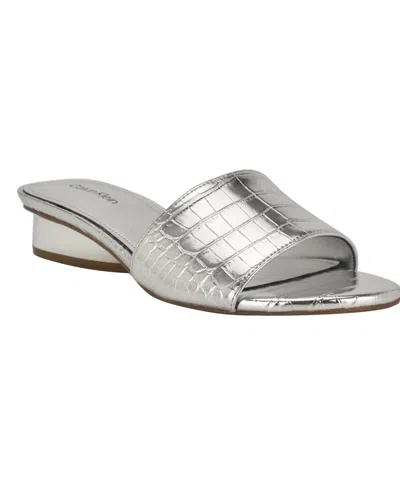 CALVIN KLEIN WOMEN'S KIMMIE SLIP-ON DRESS SANDALS