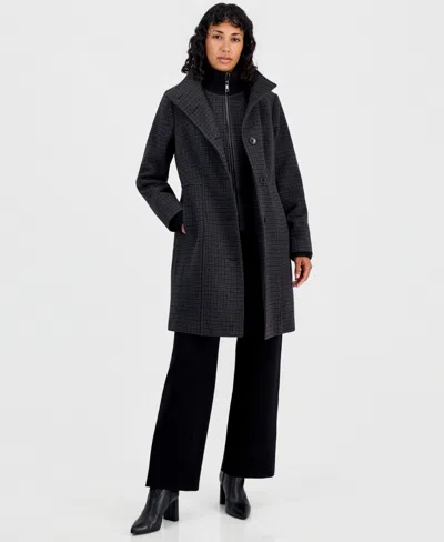 Calvin Klein Women's Knit Bibbed Walker Coat In Tbd Novelty