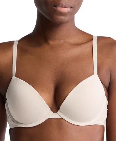 CALVIN KLEIN WOMEN'S SOFT STRETCH LACE PUSH-UP PLUNGE BRA QF7578
