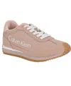 Calvin Klein Women's Lanier Lace-up Casual Sneakers In Light Pink
