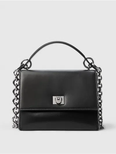 Calvin Klein Women's Leather Crossbody In Black