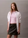Calvin Klein Women's Leather Mini Skirt In Black