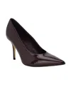 Calvin Klein Leciey Pointed Toe Pump In Brown