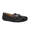 Calvin Klein Lenika Womens Faux Leather Embossed Loafers In Black Snake