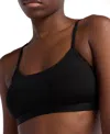 Calvin Klein Women's Form To Body Lightly Lined Bralette Qf7554 In Black