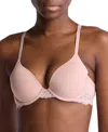 Calvin Klein Womens Subdued Sculpt Plunge Stretch-recycled Nylon Bra In Subdue