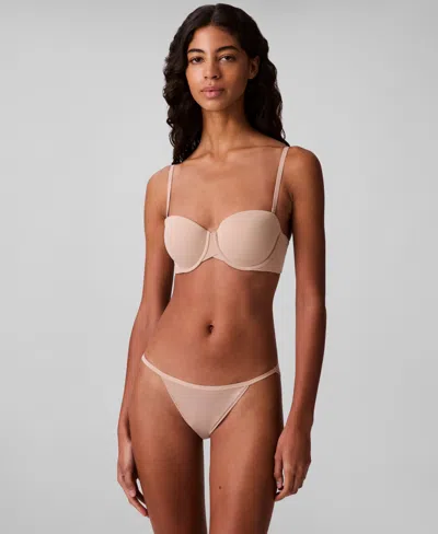 Calvin Klein Women's Lightly Lined Underwire Bra Qf7537 In Brown