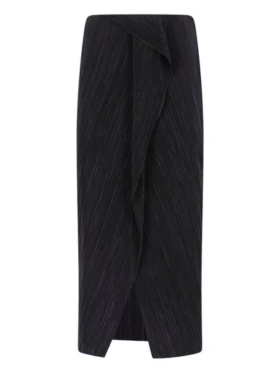 Calvin Klein Women's Lightweight Polyester Skirt With Clean, Modern Lines In Black