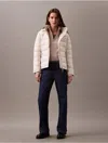 Calvin Klein Women's Mixed Media Puffer Jacket
