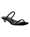 Calvin Klein Women's Limia Strappy Kitten Heel Sandals In Black Suede