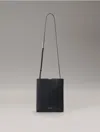 Calvin Klein Women's Line Leather Crossbody Bag