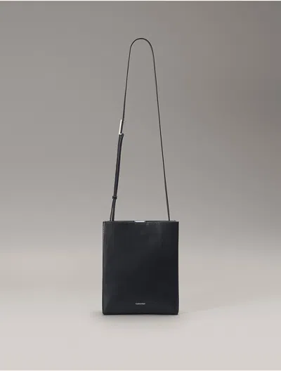 Calvin Klein Women's Line Leather Crossbody Bag