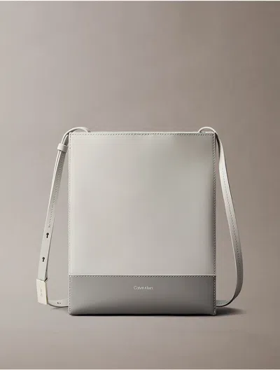 Calvin Klein Women's Line Leather Crossbody Bag