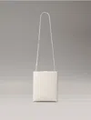 Calvin Klein Women's Line Leather Crossbody Bag In Antique White