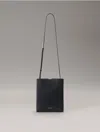 Calvin Klein Women's Line Leather Crossbody Bag In Black