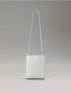 Calvin Klein Women's Line Leather Crossbody Bag In Smoke
