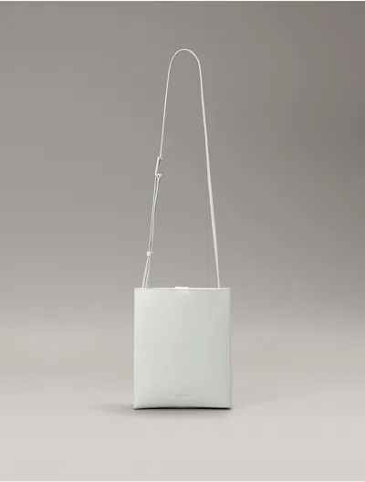 Calvin Klein Women's Line Leather Crossbody Bag In Smoke