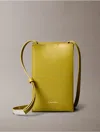 Calvin Klein Women's Line Mini Leather Crossbody Bag In Avocado Oil