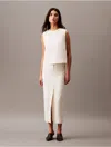 Calvin Klein Women's Linen Blend Midi Skirt