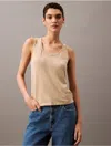 Calvin Klein Women's Linen Blend Sweater Tank Top